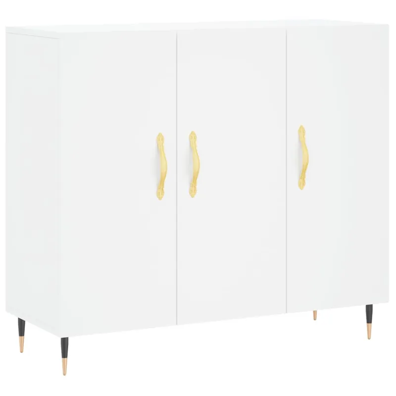 vidaXL Sideboard Weiß 90x34x80 cm Holzwerkstoff Preisreduziert