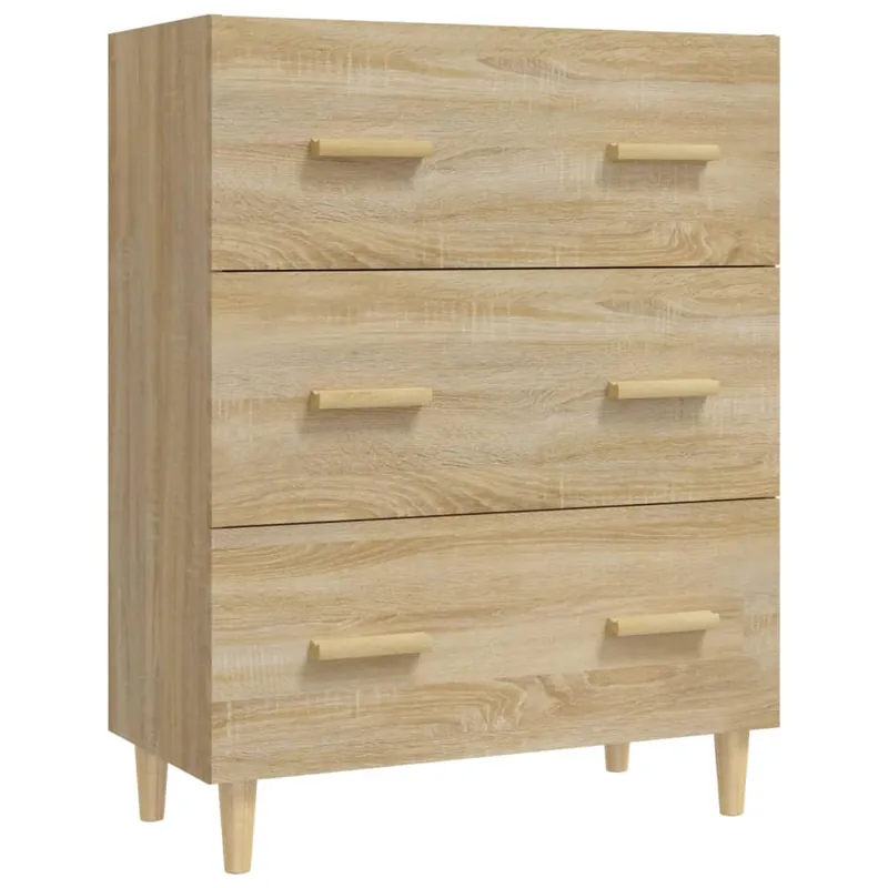 Garantierte Lieferung vidaXL Sideboard Sonoma-Eiche 70x34x90 cm Holzwerkstoff