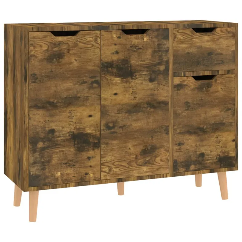 Günstig vidaXL Sideboard Räuchereiche 90x30x72 cm Holzwerkstoff