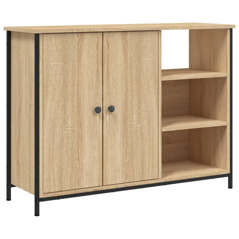 vidaXL Sideboard Sonoma-Eiche 100x33x75 cm Holzwerkstoff Sonderaktion