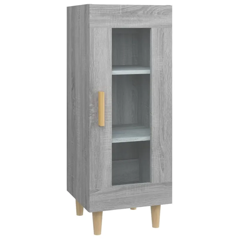 Beliebt vidaXL Sideboard Grau Sonoma 34,5x34x90 cm Holzwerkstoff