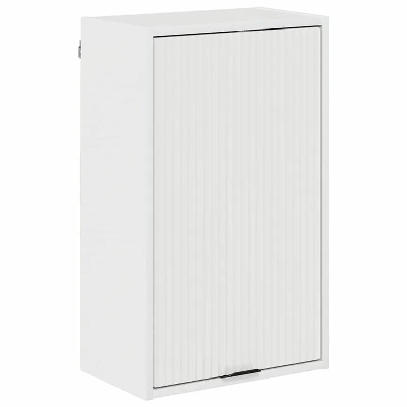 Gratis Versand vidaXL Badezimmerschrank Wandmontiert Hochglanz Weiß 39 x 23,5 x 65 cm