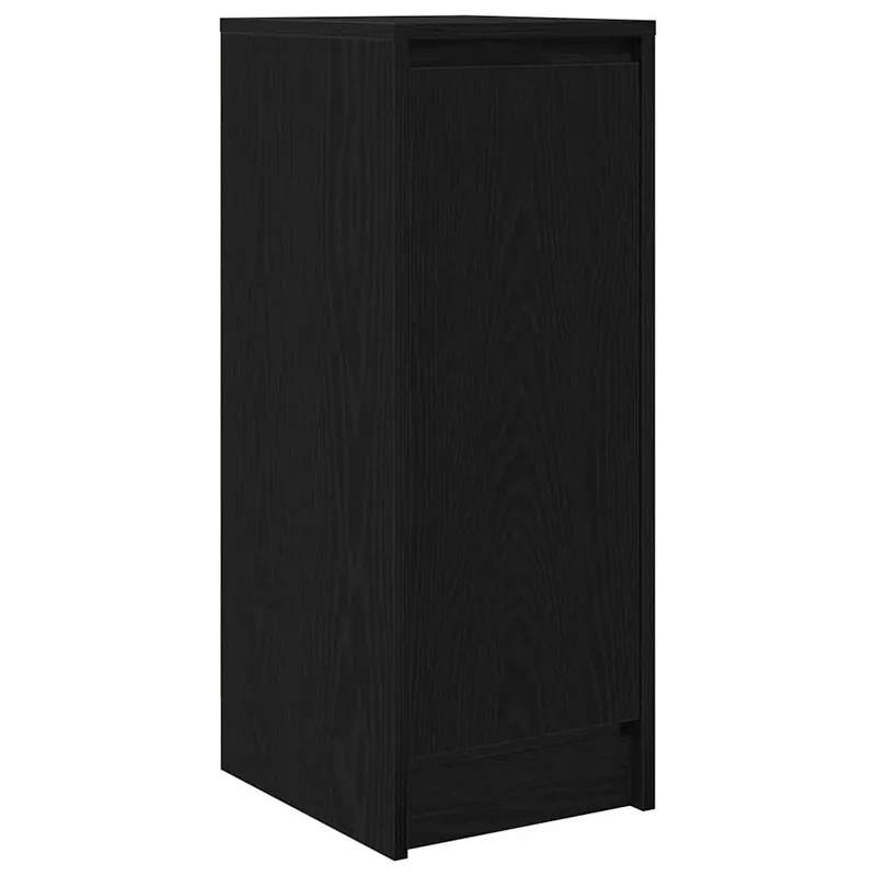 vidaXL Sideboard Schwarz Eichen-Optik 29,5x34x76 cm Holzwerkstoff Kostenfreie Lieferung