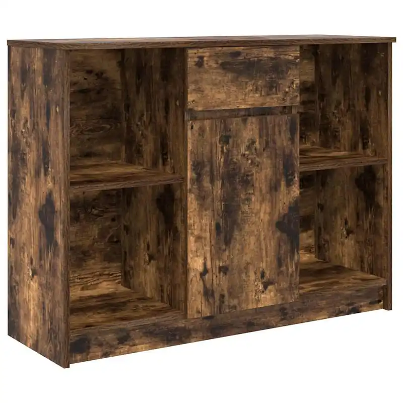 Bestpreis vidaXL Sideboard mit Schublade Räuchereiche 101x35x76 cm Holzwerkstoff