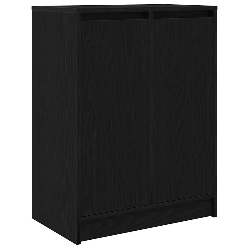 vidaXL Sideboard Schwarz Eichen-Optik 57x34x76 cm Holzwerkstoff Top-Angebot
