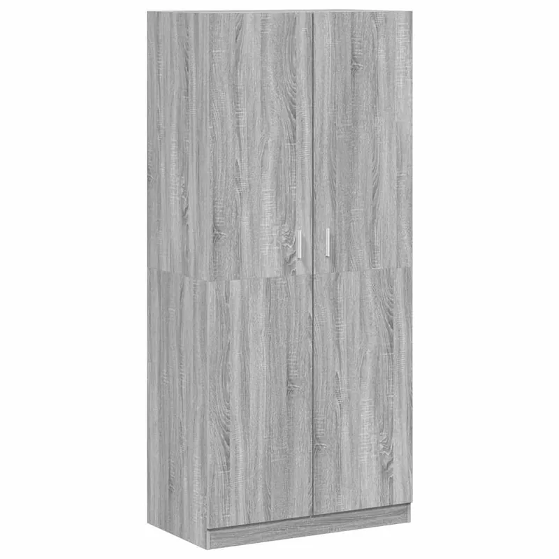 Finale Aktion vidaXL Kleiderschrank Grau Sonoma 90x52x200 cm Holzwerkstoff