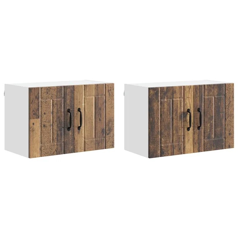 Aktuell vidaXL Küchenwandschränke 2 pcs Altholz 60 x 31 x 40 cm Holzwerkstoff