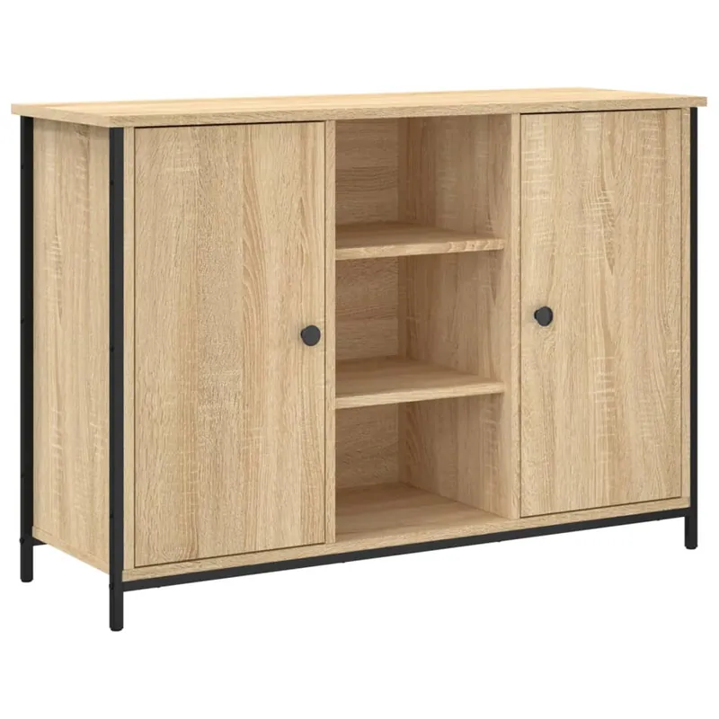 vidaXL Sideboard Sonoma-Eiche 100x35x70 cm Holzwerkstoff Nur Für Kurze Zeit