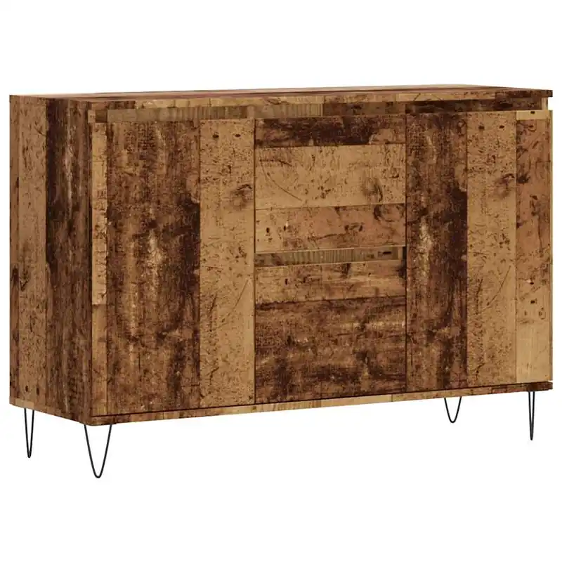 Garantierte Lieferung vidaXL Sideboard Altholz-Optik 101,5x35x70 cm Holzwerkstoff