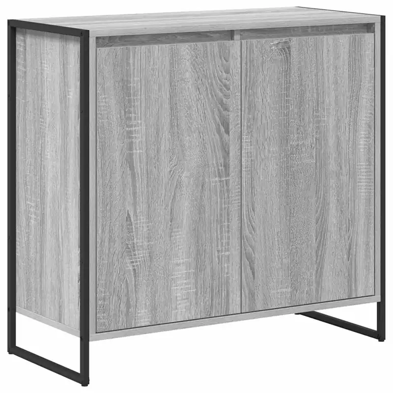 Zertifiziert vidaXL Seitenschrank Graues Sonoma 79 x 36 x 75 cm Holzwerkstoff