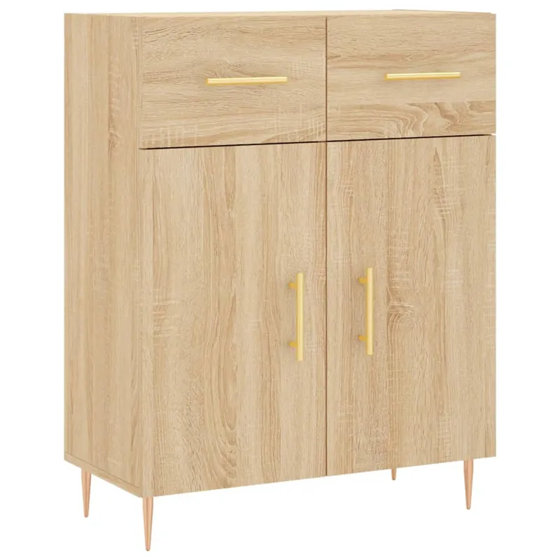 Heißes Angebot vidaXL Sideboard Sonoma-Eiche 69,5x34x90 cm Holzwerkstoff