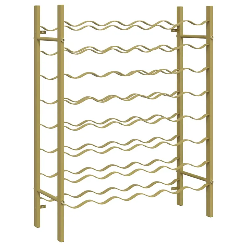 vidaXL Weinregal für 48 Flaschen Golden Metall Aktuell