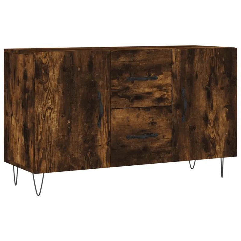 Preis Gesenkt vidaXL Sideboard Räuchereiche 100x36x60 cm Holzwerkstoff