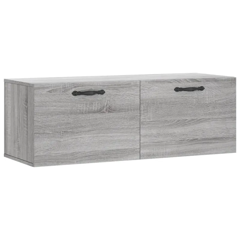 vidaXL Wandschrank Grau Sonoma 100x36,5x35 cm Holzwerkstoff Sale