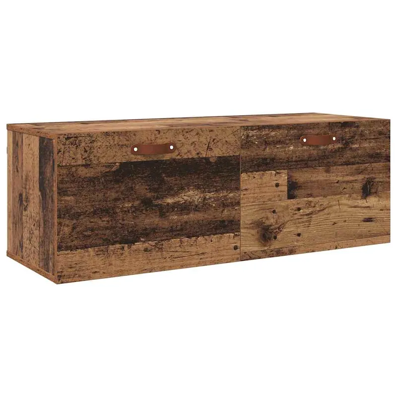 vidaXL Wandschrank Altholz 100 x 36,5 x 35 cm Holzwerkstoff Begrenztes Angebot