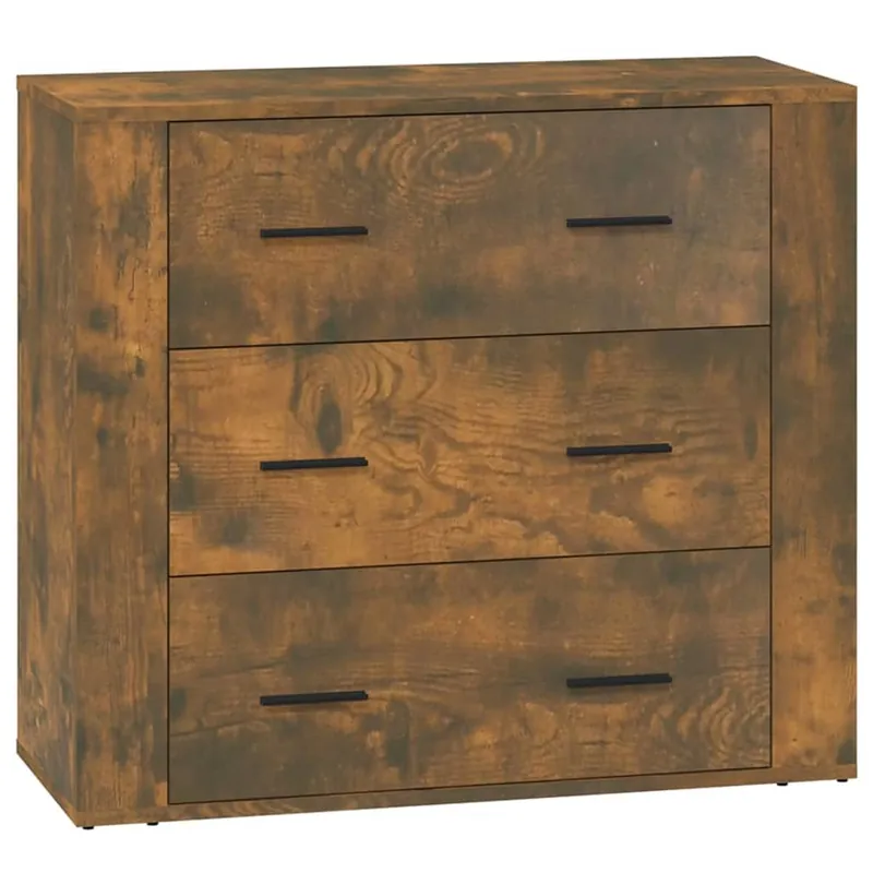 vidaXL Sideboard Räuchereiche 80x33x70 cm Holzwerkstoff Must-Have