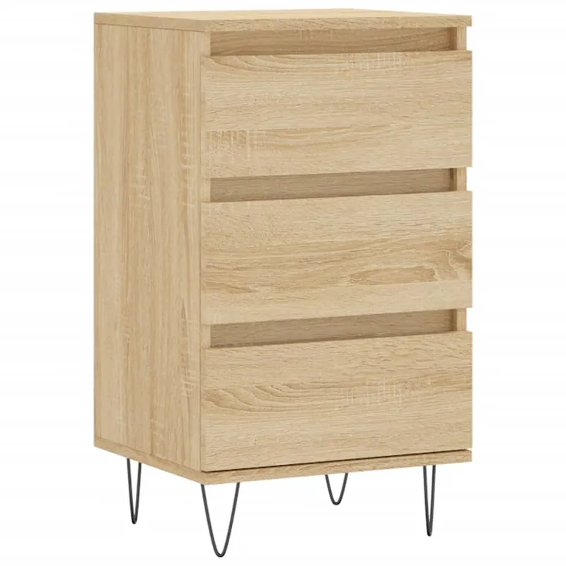 vidaXL Sideboard Sonoma-Eiche 40x35x70 cm Holzwerkstoff Schneller Versand