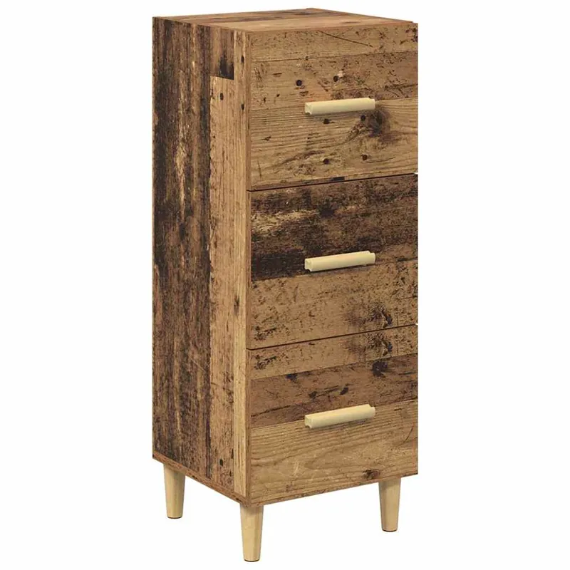 Günstig vidaXL Sideboard Altholz 34,5 x 34 x 90 cm Holzwerkstoff