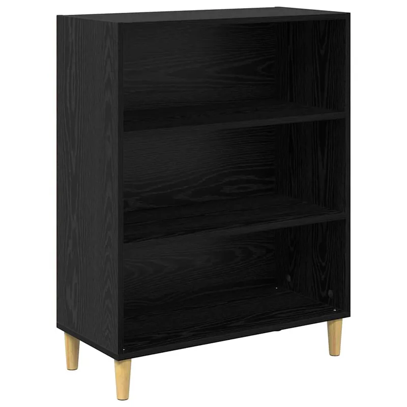 vidaXL Sideboard Schwarz Eichen-Optik 69,5 x 32,5 x 90 cm Schneller Versand