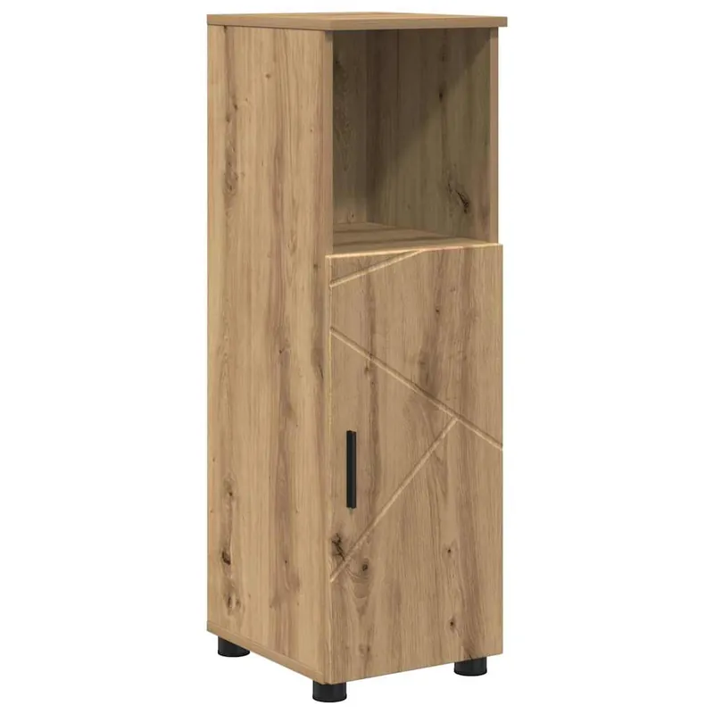 Aktuell vidaXL Badezimmerschrank mit Speicher Artisan-Eiche 30 x 35 x 95 cm