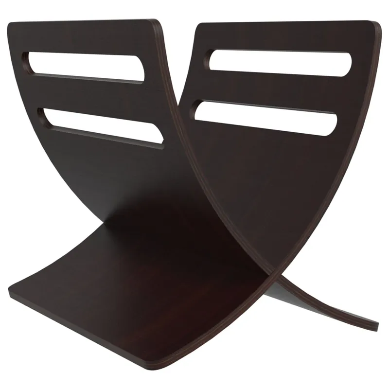 vidaXL Zeitungsständer Holz Freistehend Braun Begrenztes Angebot