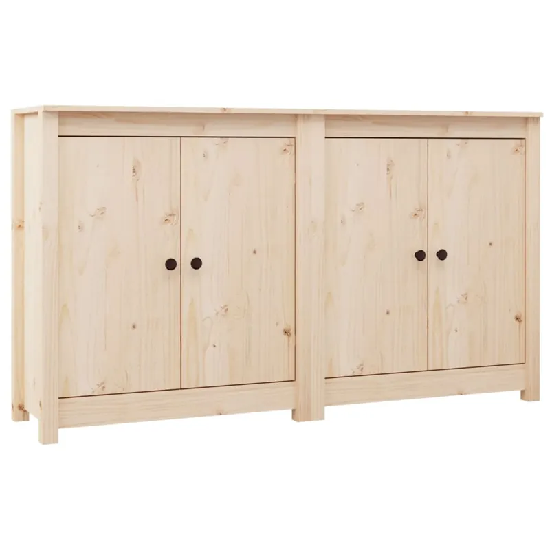 vidaXL Sideboards 2 Stk. 70x35x80 cm Massivholz Kiefer Finale Aktion
