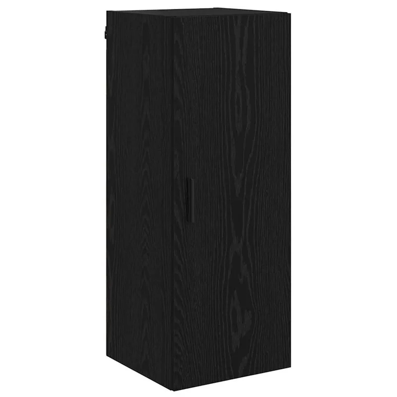 vidaXL Wandschrank Schwarz Eichen-Optik 34,5 x 34 x 90 cm Markenware
