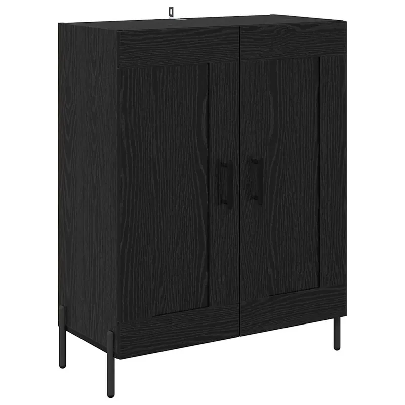 vidaXL Sideboard Schwarz Eichen-Optik 69,5 x 34 x 90 cm Schneller Versand