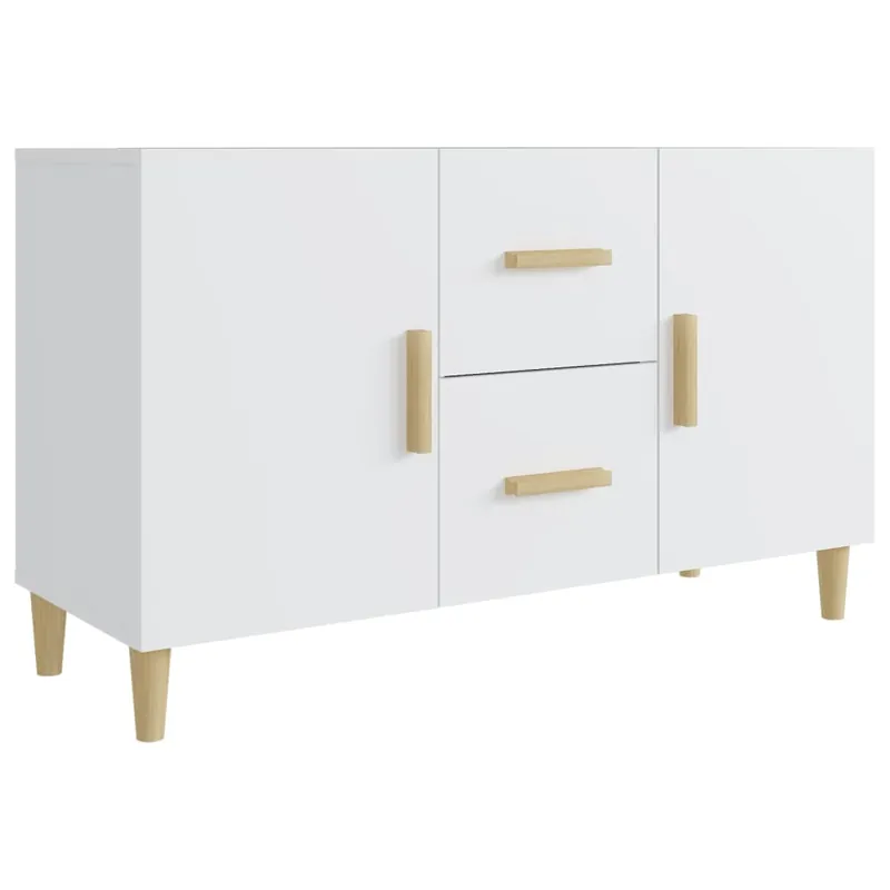 vidaXL Sideboard Weiß 100x36x60 cm Holzwerkstoff Schnäppchen