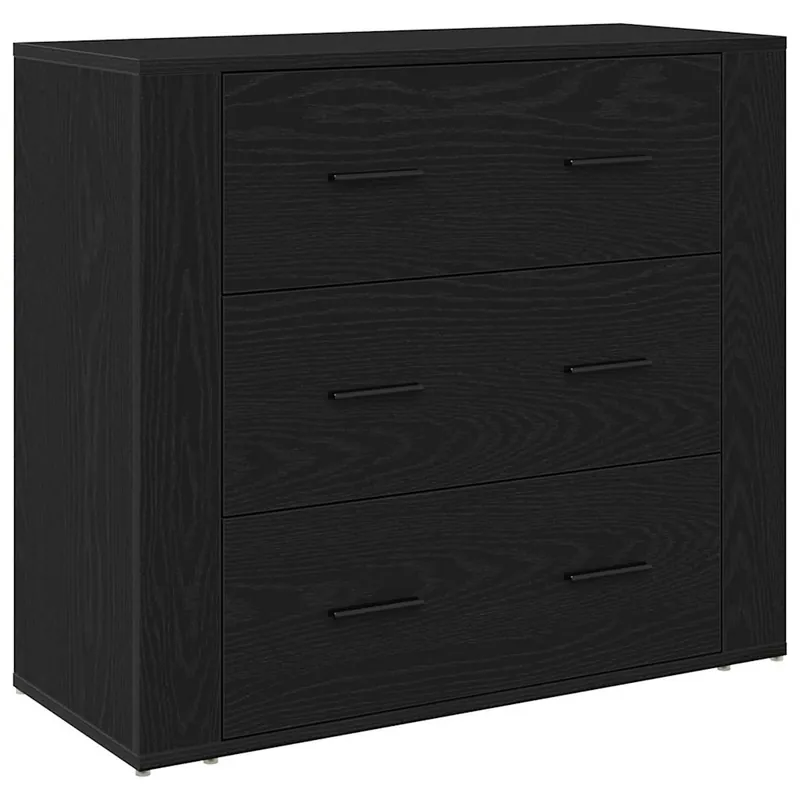 vidaXL Sideboard Schwarz Eichen-Optik 80 x 33 x 70 cm Holzwerkstoff Bestseller