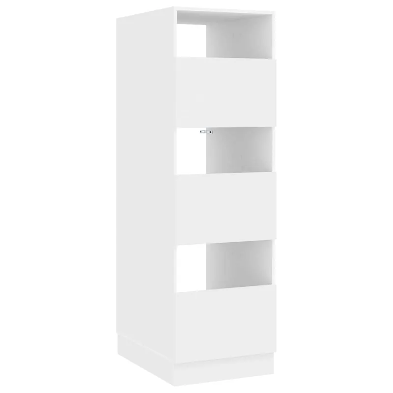 vidaXL Wäscheschrank mit Speicher mit Tür Weiß Holzwerkstoff Saisonangebot