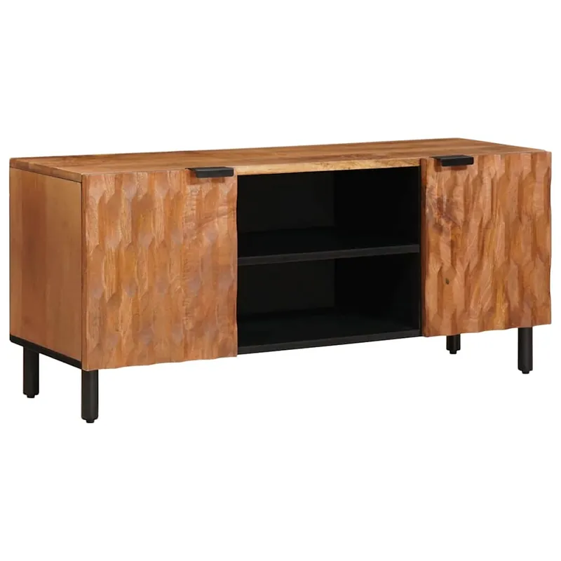 Beliebt vidaXL TV-Schränk mit Regal Akazienbraune Oberfläche 105 x 33 x 46 cm