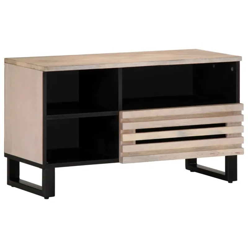 vidaXL TV-Schrank 80x34x46 cm Massivholz Mango Gratis Versand