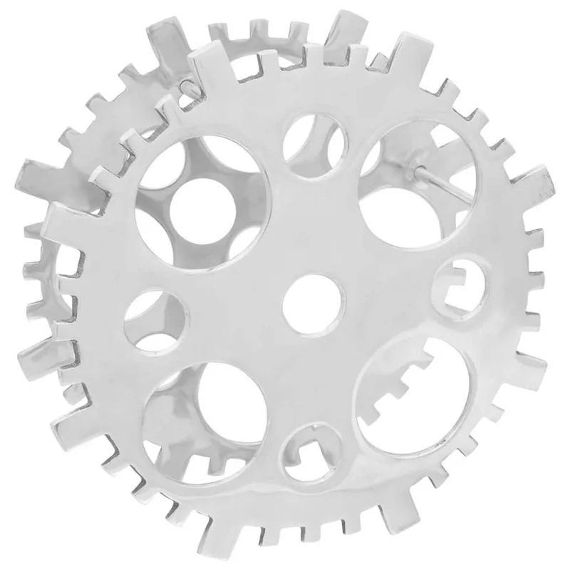 vidaXL Weinregal Silber 39 x 14 x 39 cm Aluminium Letzte Chance