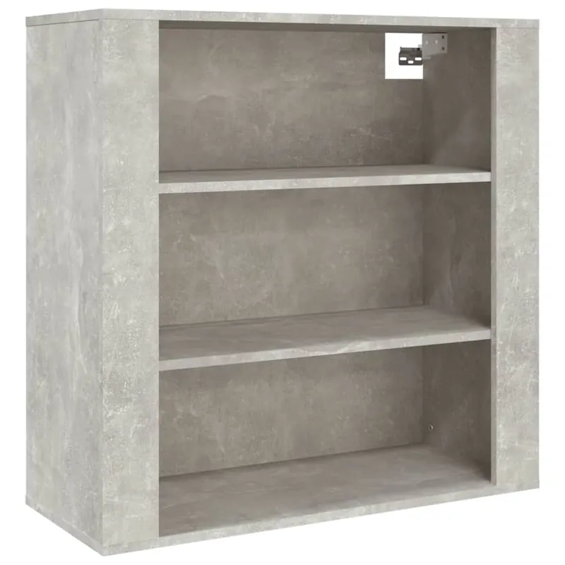 Garantierte Lieferung vidaXL Wandschrank Betongrau 80x33x80 cm Holzwerkstoff