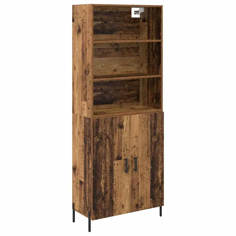 Highlight vidaXL Highboard Altholz 69,5 x 32,5 x 180 cm Holzwerkstoff