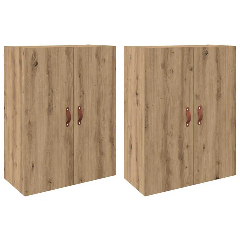 vidaXL Wandschrank 2 pcs Artisan-Eiche 69,5 x 34 x 90 cm Holzwerkstoff Bestpreis