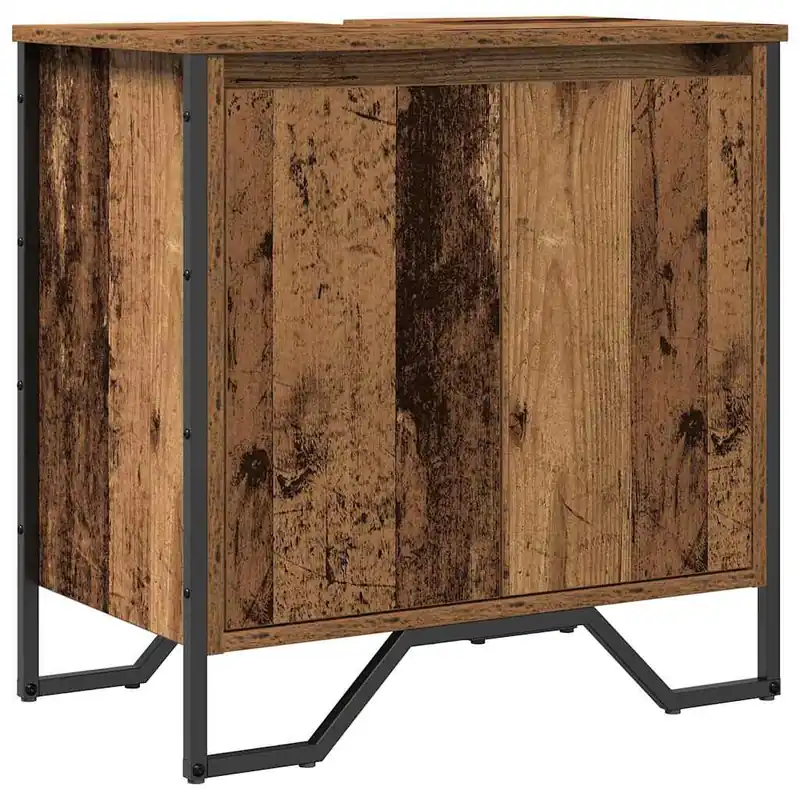 vidaXL Waschbeckenschrank Altholz 60 x 35 x 60 cm Holzwerkstoff Neu Im Sortiment