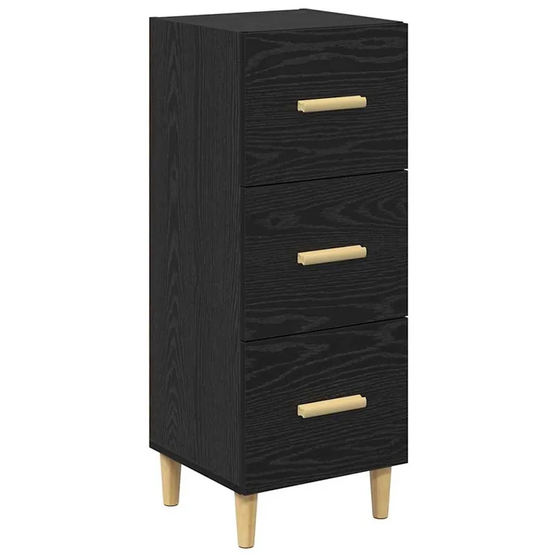 vidaXL Sideboard Schwarz Eichen-Optik 34,5 x 34 x 90 cm Holzwerkstoff Sale