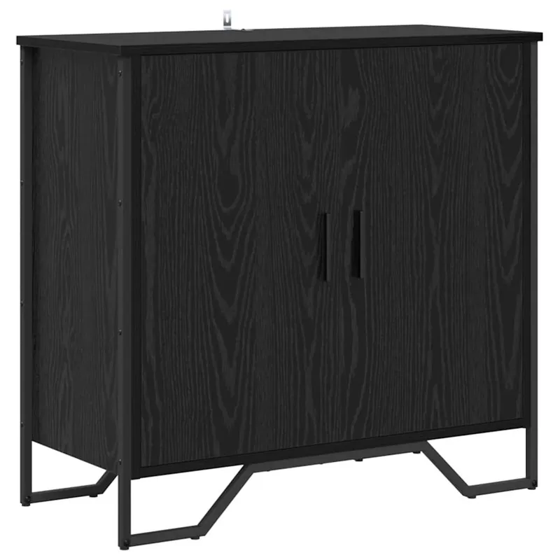 Direkt Vom Hersteller vidaXL Sideboard Schwarz Eichen-Optik 78 x 35 x 74.5 cm