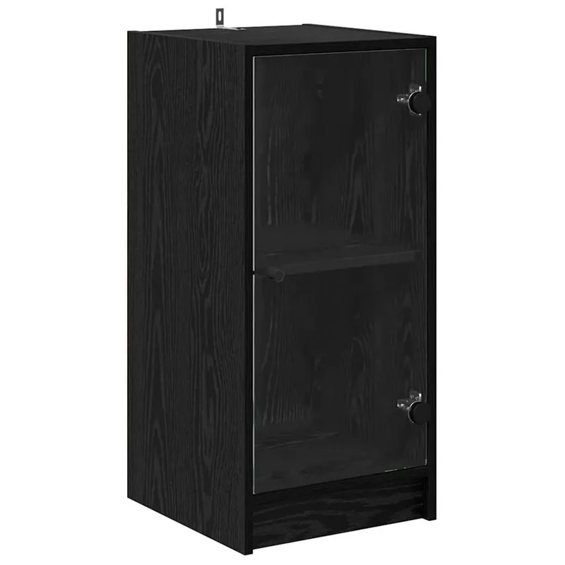 vidaXL Sideboard Schwarz Eichen-Optik 35 x 37 x 76 cm Holzwerkstoff Neue Ware