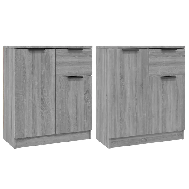 Expressversand vidaXL Sideboards 2 Stk. Grau Sonoma 60x30x70 cm Holzwerkstoff