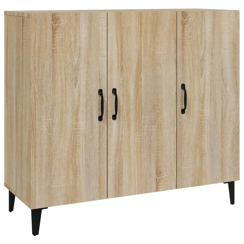 vidaXL Sideboard Sonoma-Eiche 90x34x80 cm Holzwerkstoff Abverkauf