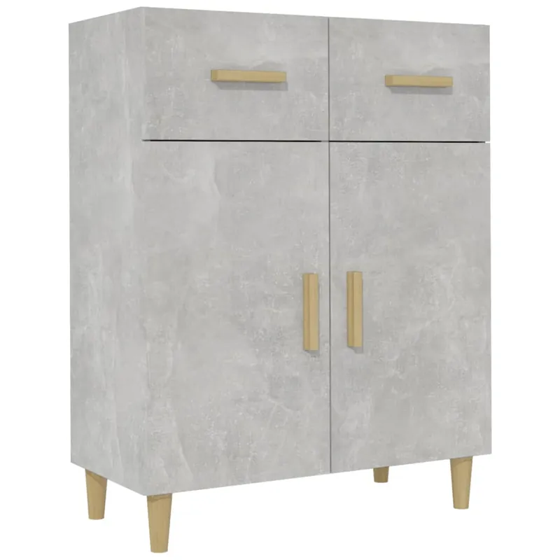 Begrenztes Angebot vidaXL Sideboard Betongrau 69,5x34x89 cm Holzwerkstoff