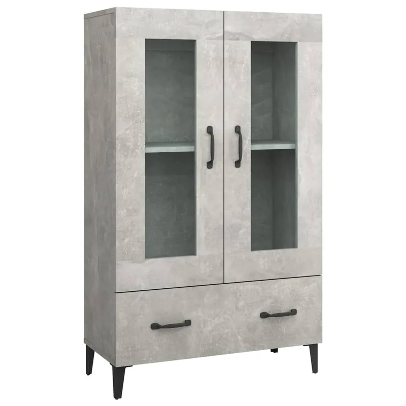Finale Aktion vidaXL Highboard Betongrau 70x31x115 cm Holzwerkstoff