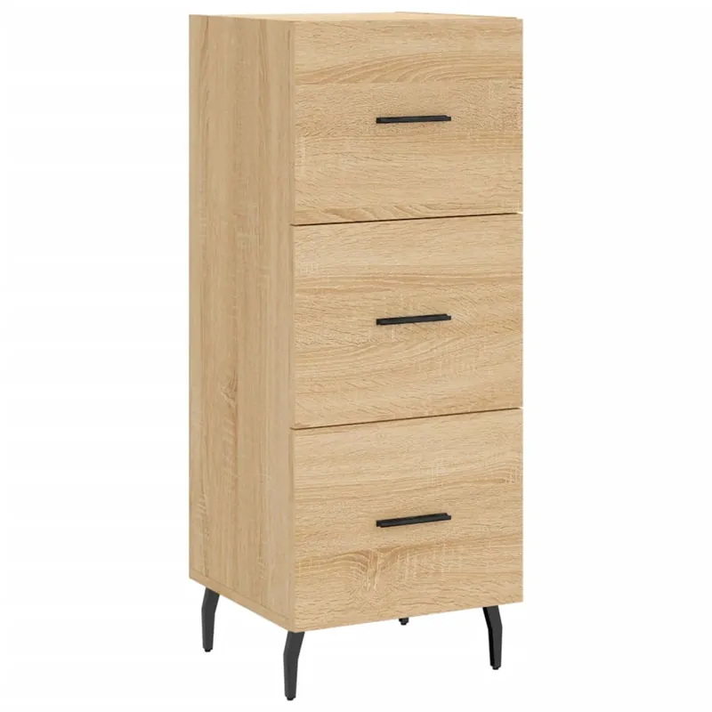 vidaXL Sideboard Sonoma-Eiche 34,5x34x90 cm Holzwerkstoff Sale
