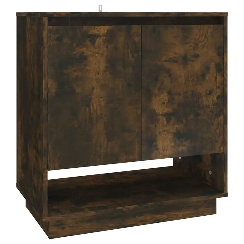 vidaXL Sideboard Räuchereiche 70x41x75 cm Holzwerkstoff Online Kaufen