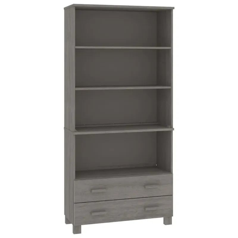 Beliebt vidaXL Highboard HAMAR Massivholz Kiefer Hellgrau