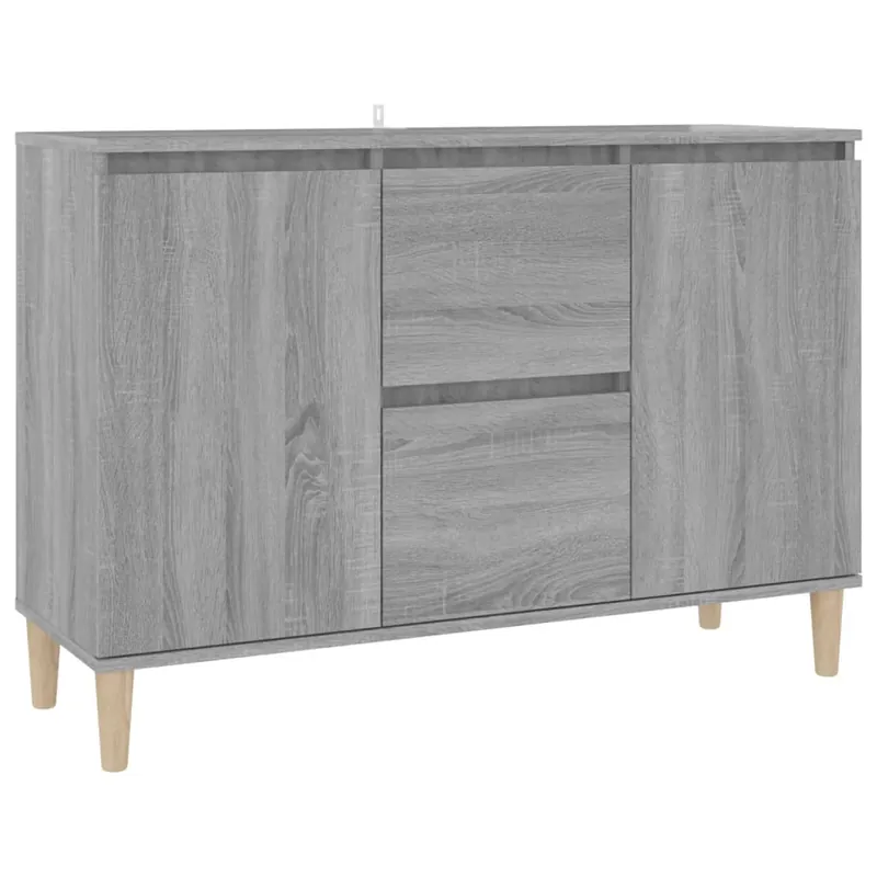 Beliebt vidaXL Sideboard Grau Sonoma-Eiche 103,5x35x70 cm Holzwerkstoff