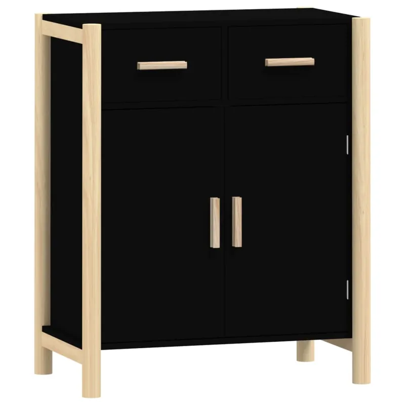 vidaXL Sideboard Schwarz 62x38x75 cm Holzwerkstoff Aktuell